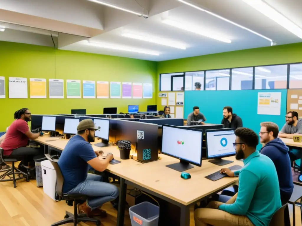 Un espacio comunitario bullicioso de makers con proyectos de código abierto para impacto social