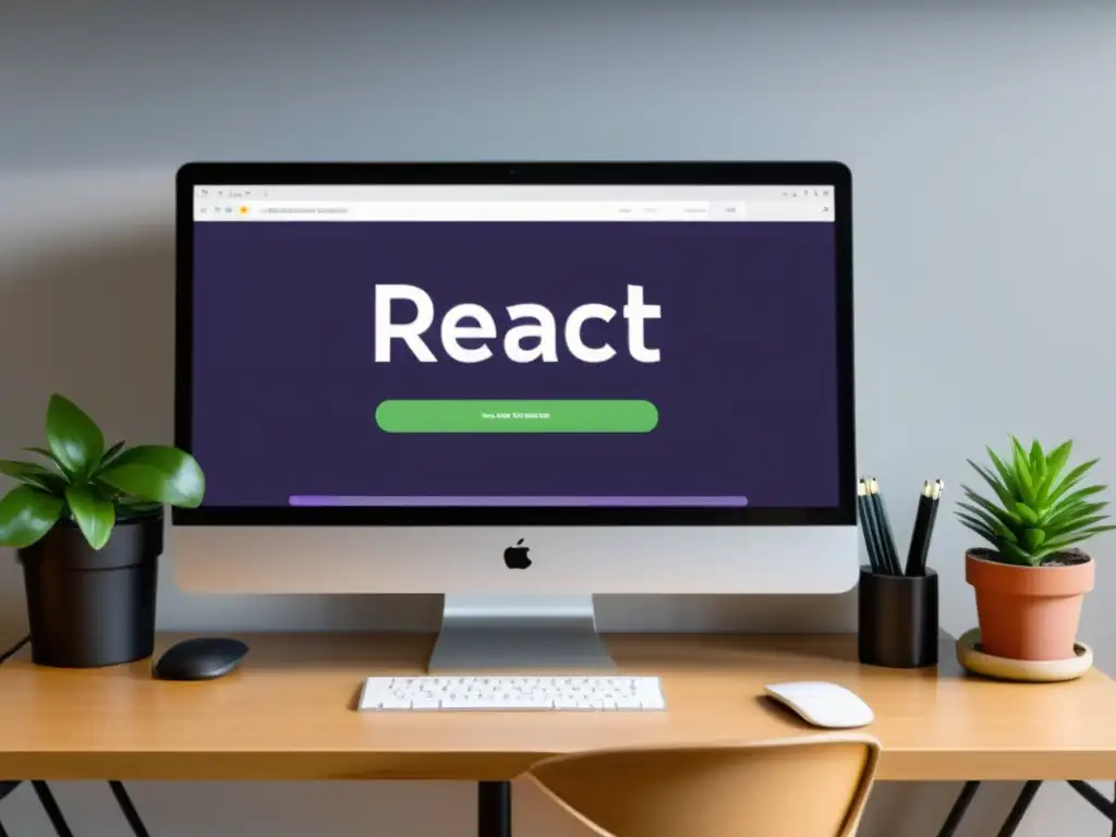 Espacio de trabajo moderno y organizado con una aplicación React utilizando Redux para una gestión eficaz estado en aplicaciones