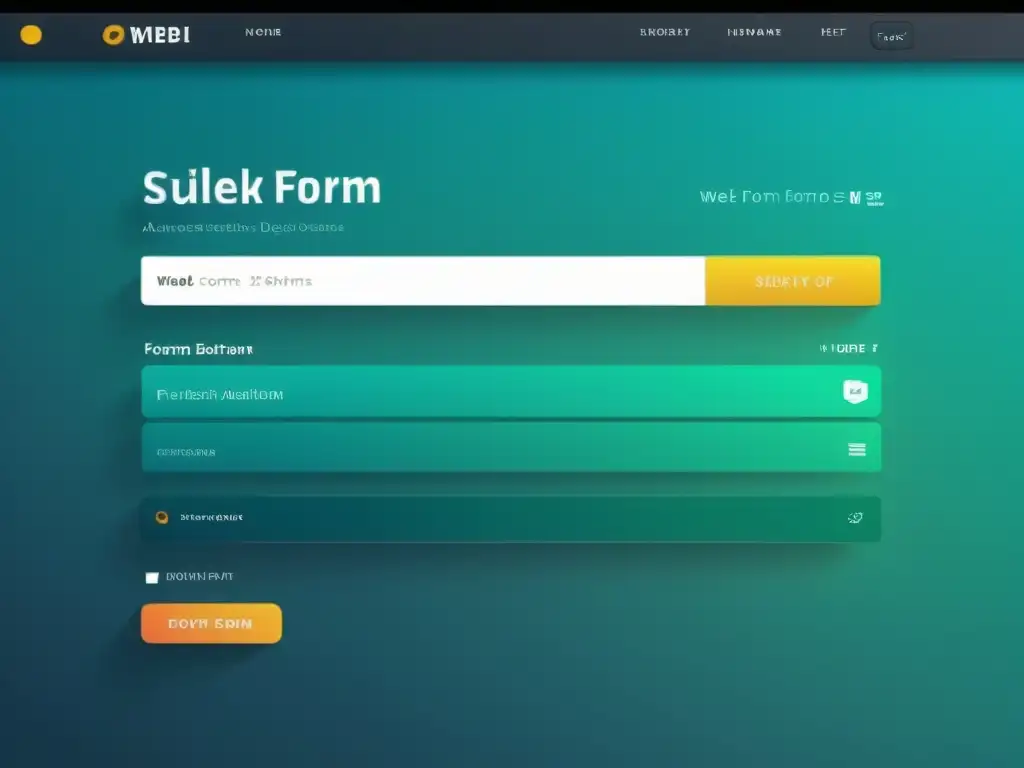 Formulario web moderno y personalizable con diseño atractivo y amigable