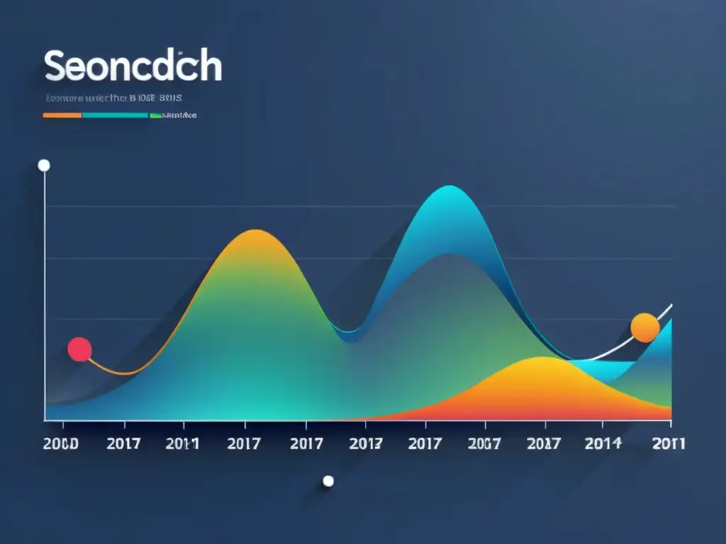 Gráfico de líneas moderno y elegante con visualización de datos con D3