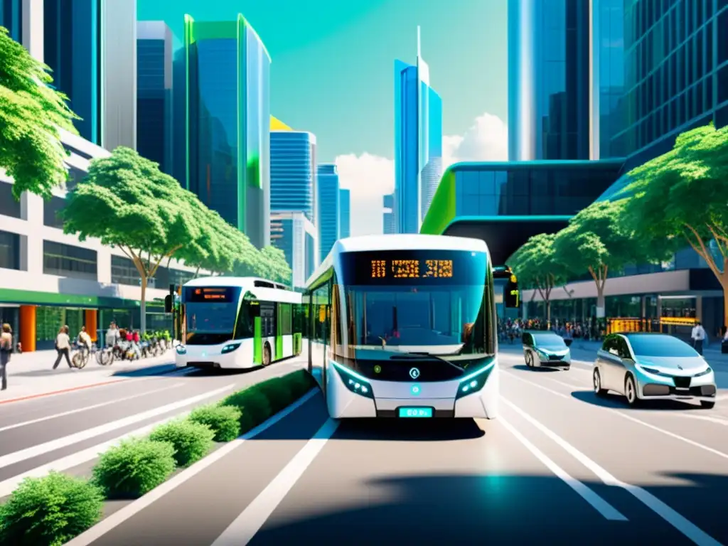 Implementando IA de código abierto en el transporte público de una ciudad futurista, sostenible e innovadora