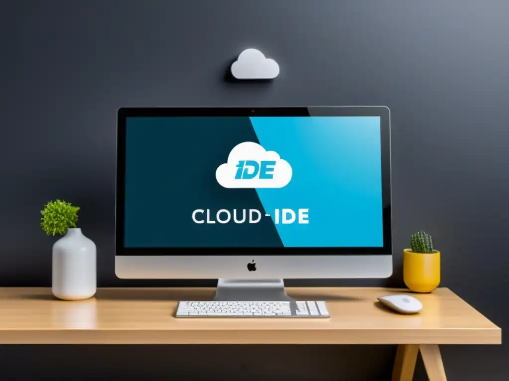 Revisión Cloud9 IDE para desarrollo: Monitor moderno muestra interfaz ordenada y sofisticada con código de alta resolución y colores vibrantes