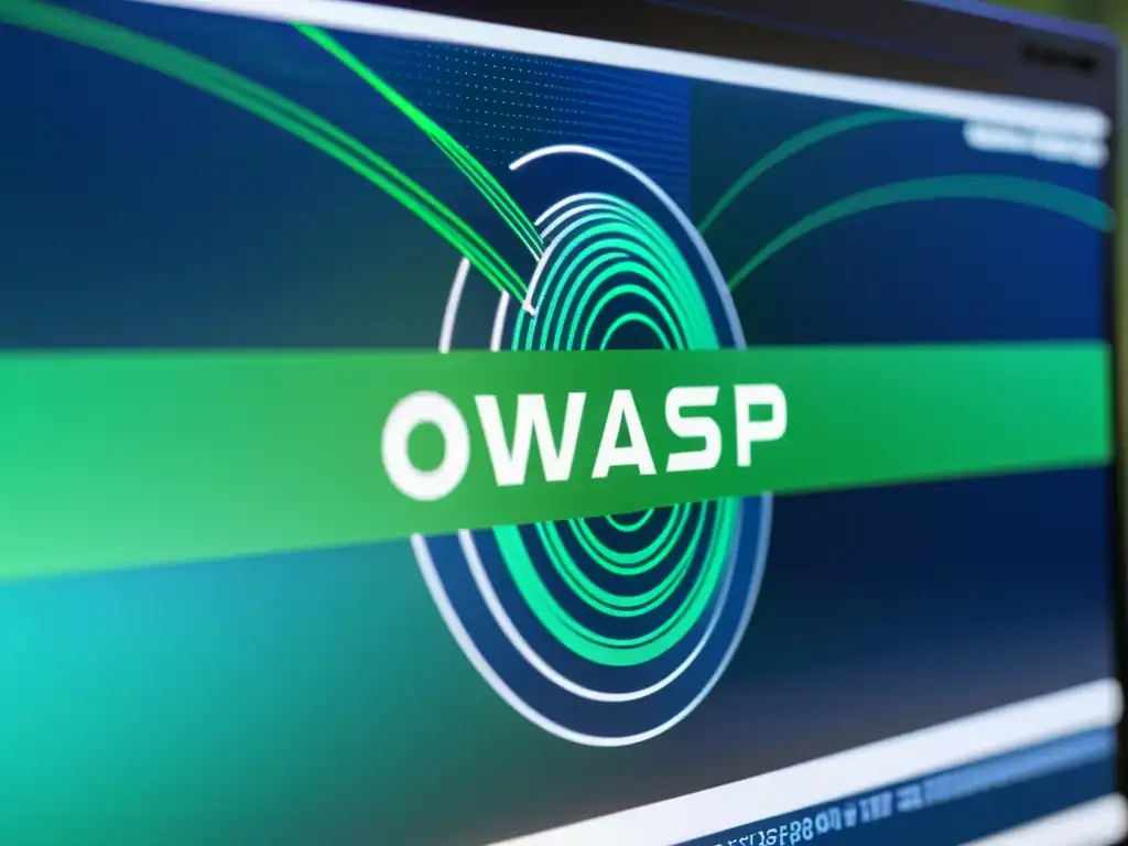 Una imagen de código abierto con estándares de OWASP integrados, mostrando un diseño profesional y tecnológico