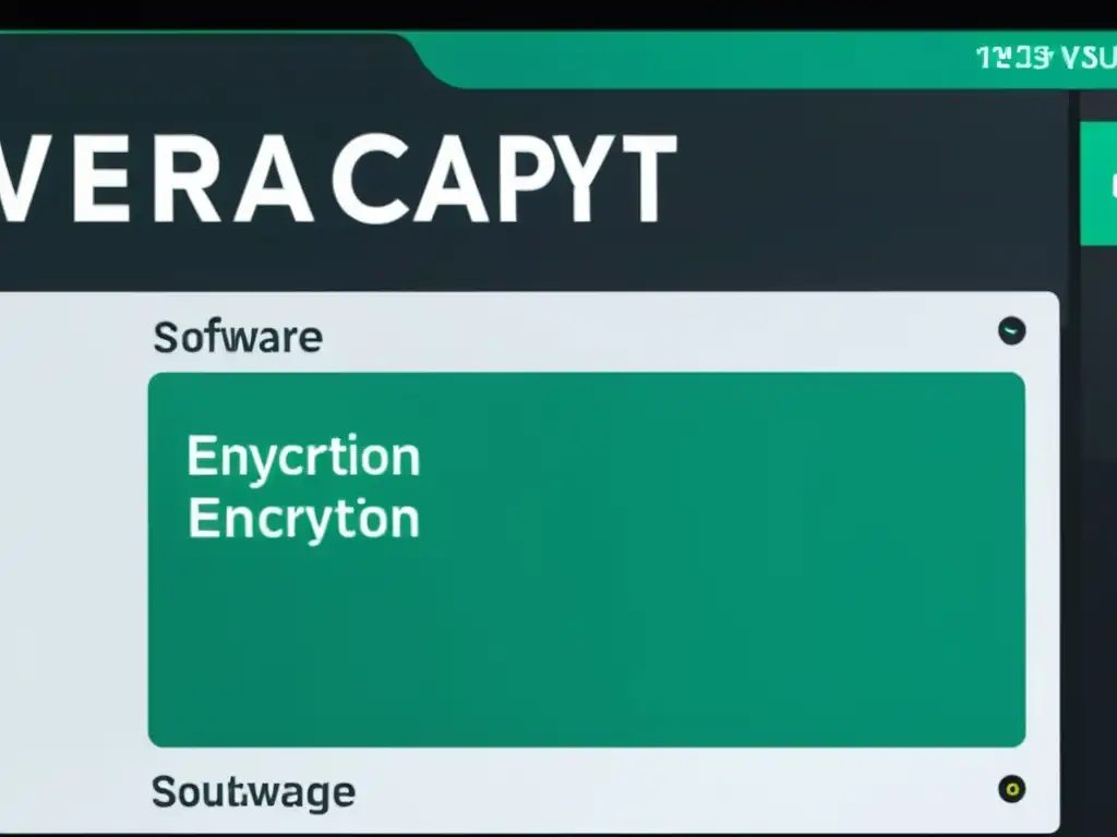 Imagen detallada de la interfaz de VeraCrypt mostrando opciones de cifrado robusto