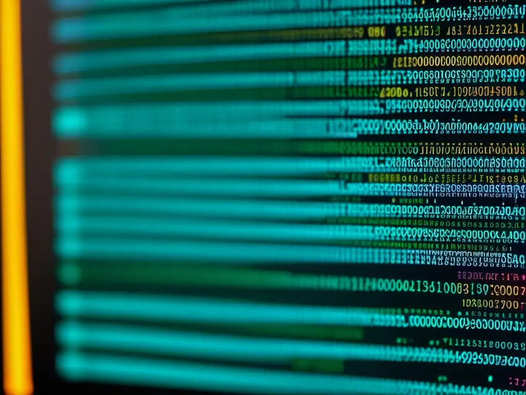 Una imagen detallada muestra líneas de código abierto en una pantalla de computadora