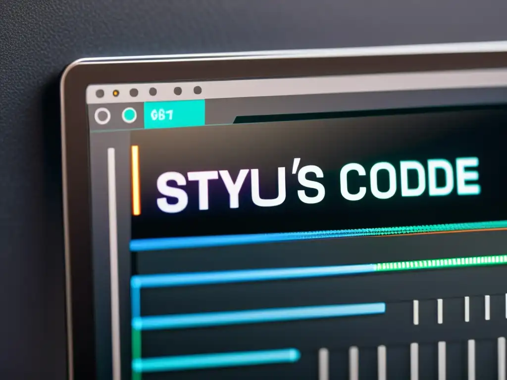 Una imagen detallada de código Stylus en pantalla, con colores vibrantes y contrastantes