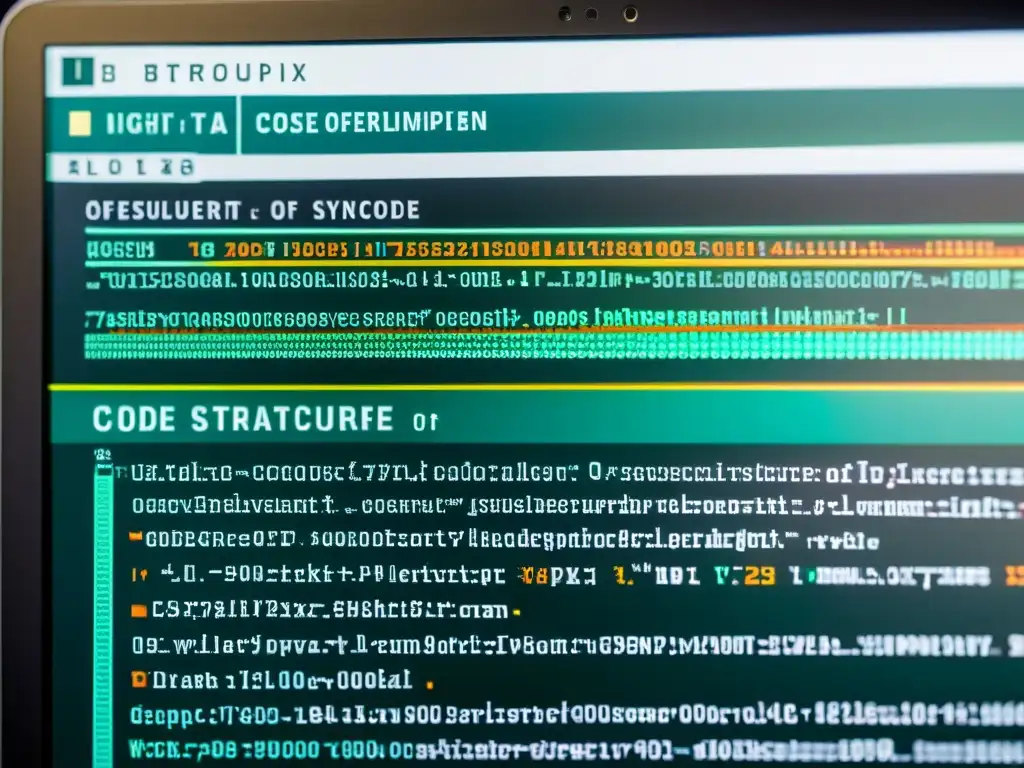 Una imagen detallada y vibrante de código abierto, resaltando la seguridad y fiabilidad del código abierto en un entorno moderno y sofisticado