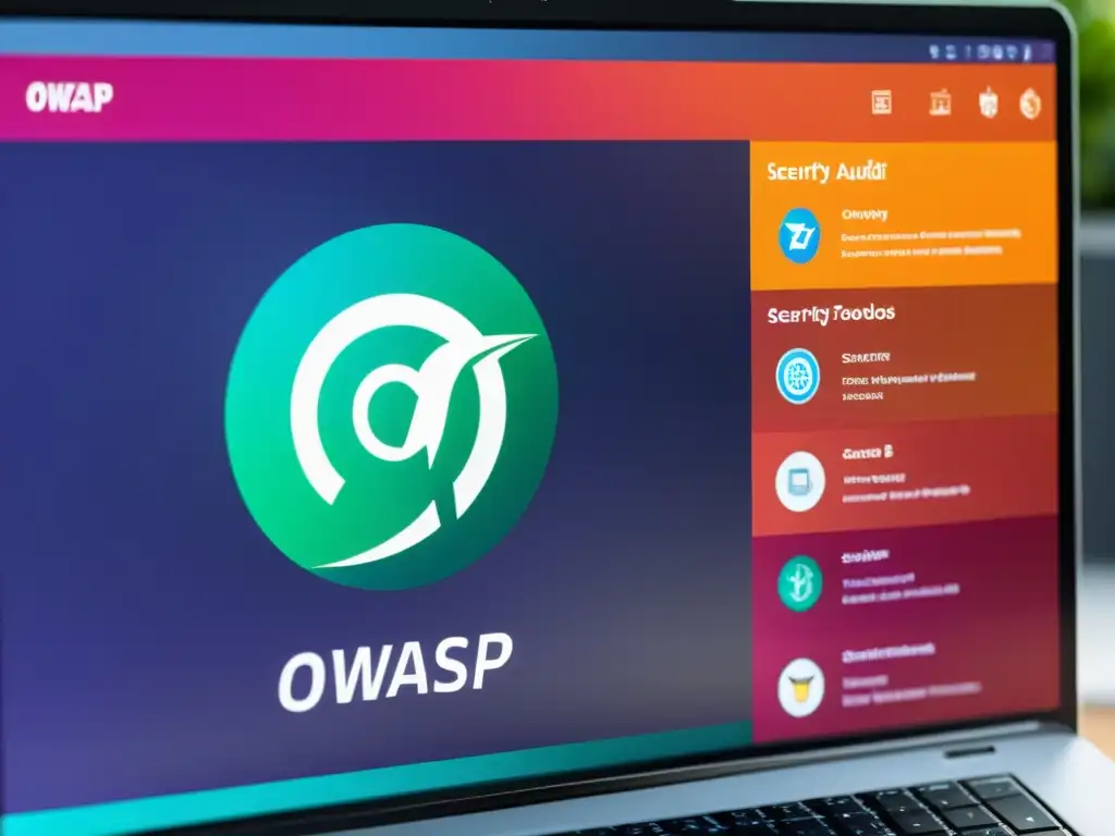 Una imagen de alta resolución de la interfaz de OWASP ZAP, con colores vibrantes y modernos