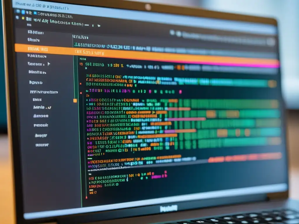 Imagen de pantalla de computadora con código detallado y comentarios coloridos