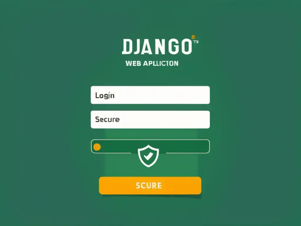 Imagen de pantalla de inicio seguro de aplicación web Django, reflejando la eficiencia del framework Python desarrollo web rápido