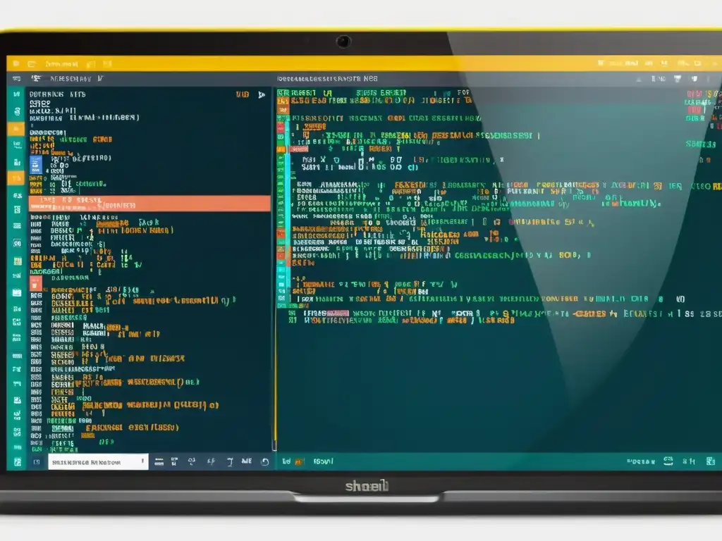 Una imagen de alta resolución de un entorno de codificación profesional y eficiente, perfecto para configurar Python con PyCharm