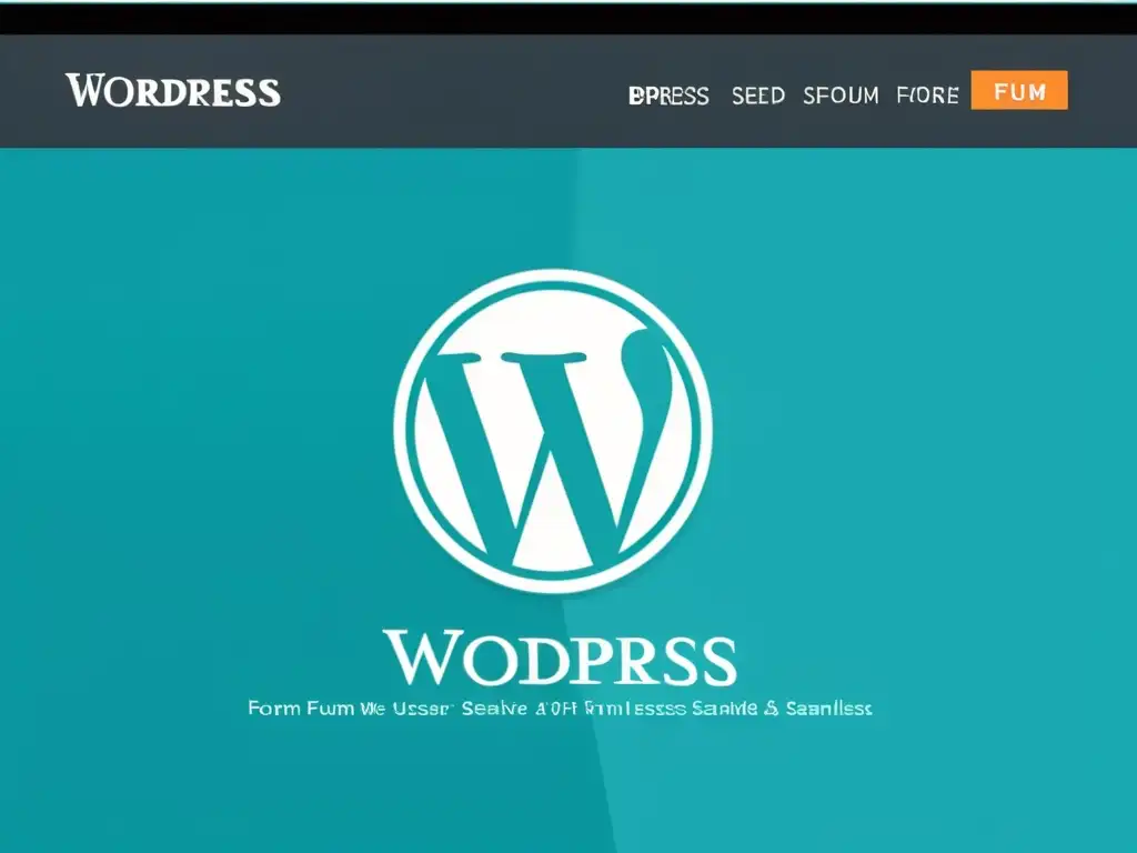 Imagen de un sitio web de WordPress con un foro integrado, diseño profesional y botón 'Crear Foro' destacado