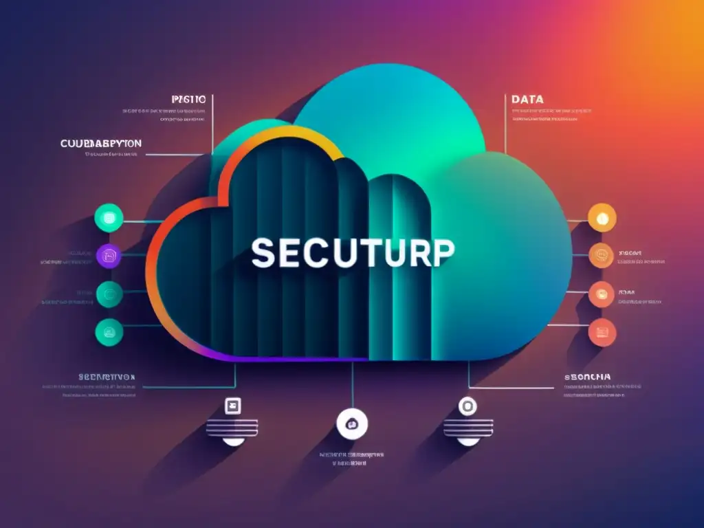 Visualmente impactante cifrado de datos en la nube con algoritmos de seguridad y herramientas de código abierto integradas en una interfaz futurista