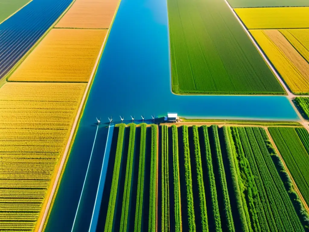 Una impresionante fusión de tecnología y naturaleza en agricultura con maquinaria futurista y drones, impulsados por tecnología open source