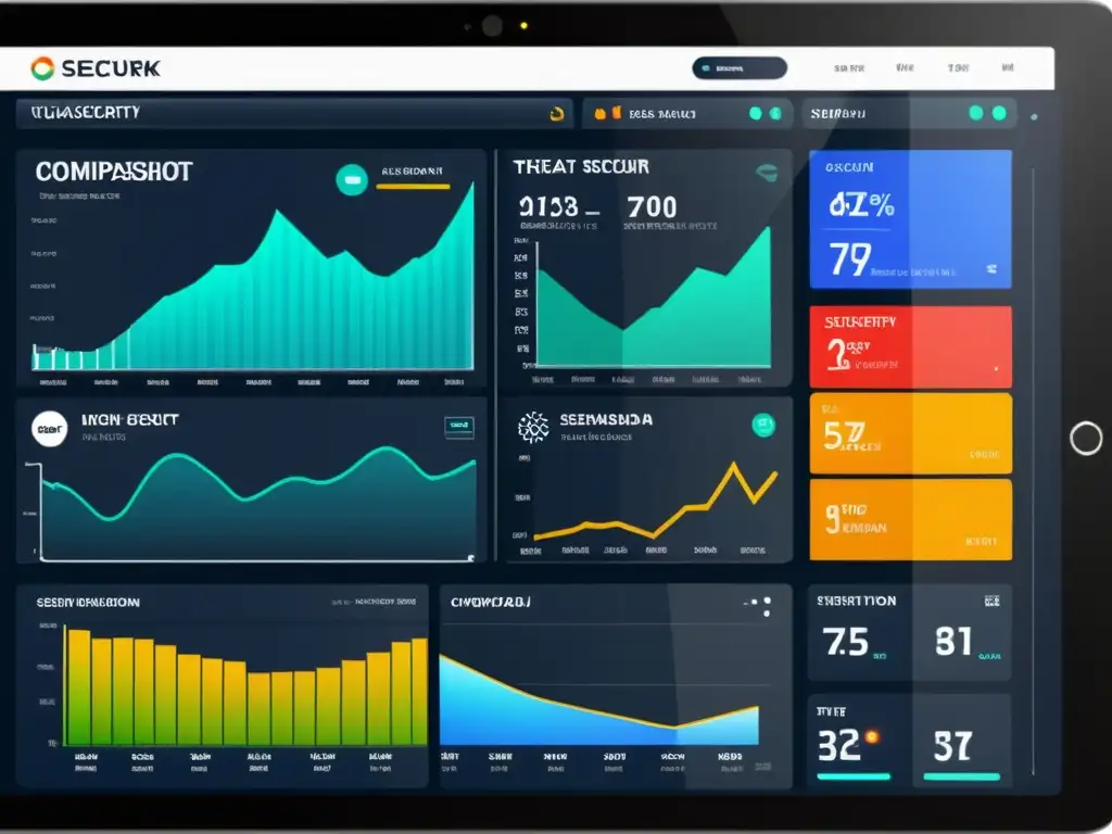 Un impresionante panel de seguridad informática con patrones efectivos para IDS Open Source, visualizaciones dinámicas y alertas en tiempo real