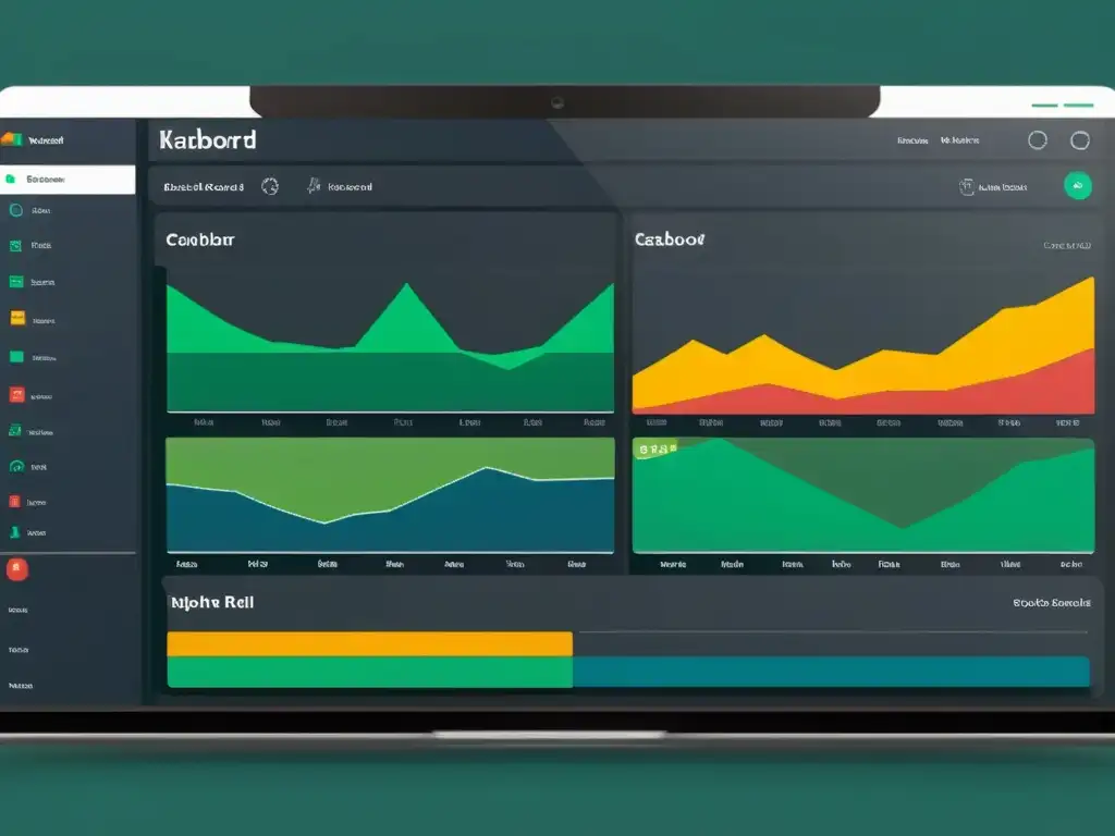 Integración de Kanboard con herramientas Open Source: moderno panel de control con gráficos interactivos y diseño profesional