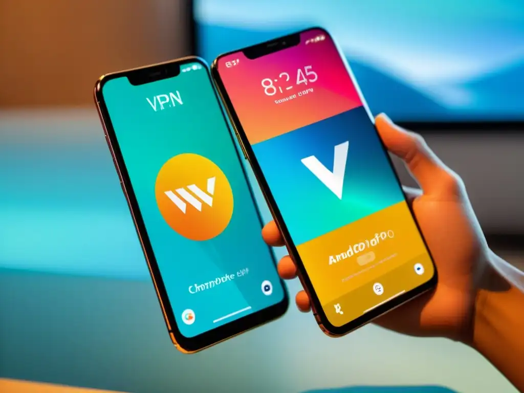 Dos interfaces de VPN de código abierto en Android e iOS, destacando las mejores VPNs de código abierto móvil