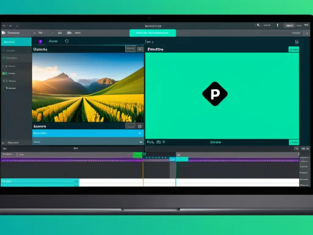 Comparación de interfaces de edición de video profesional con Shotcut, Adobe Premiere Pro y Final Cut Pro, resaltando las ventajas de Shotcut