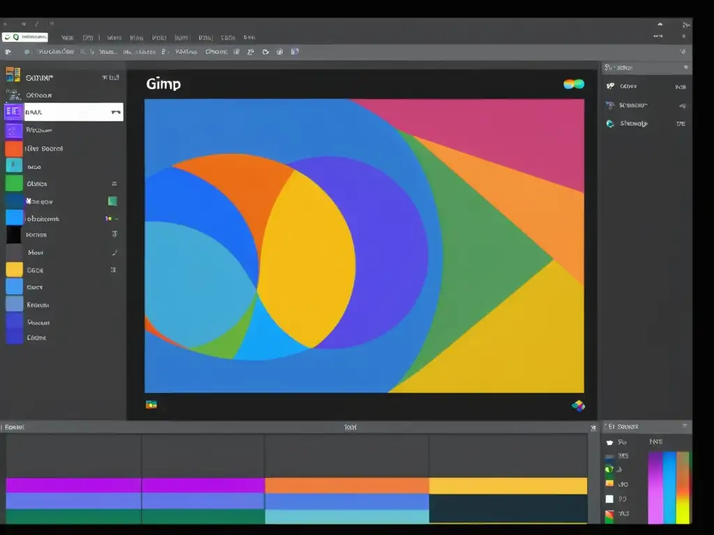 Interfaz de GIMP con ajuste de color profesional