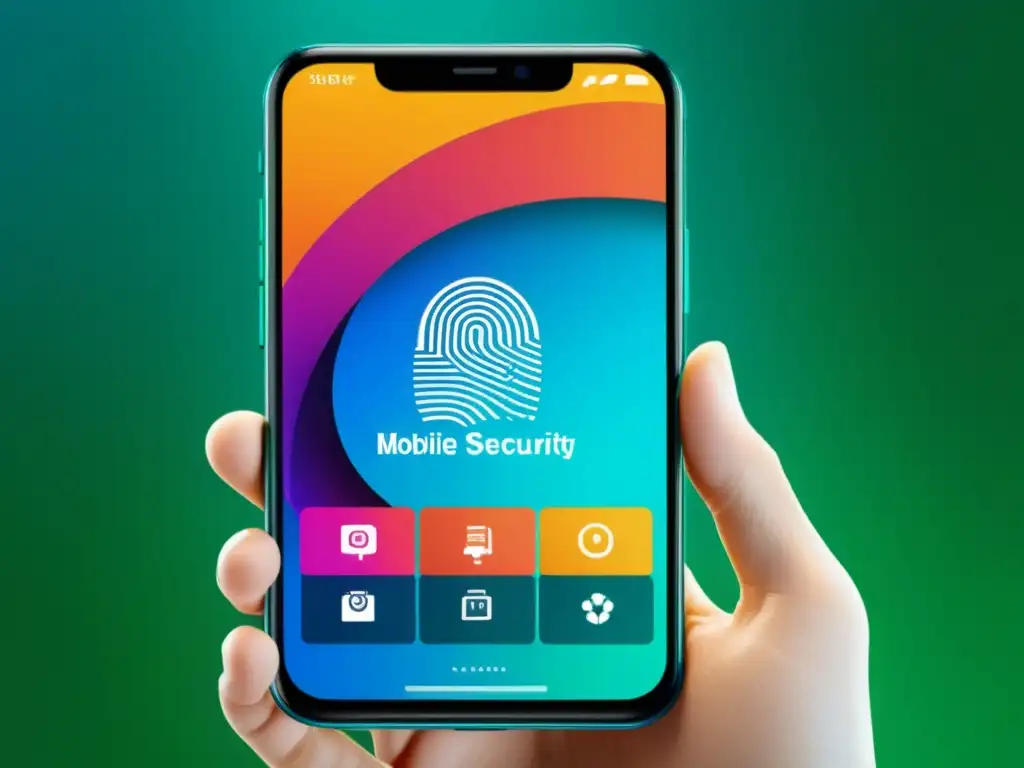 Interfaz de app móvil con las mejores prácticas seguridad apps móviles