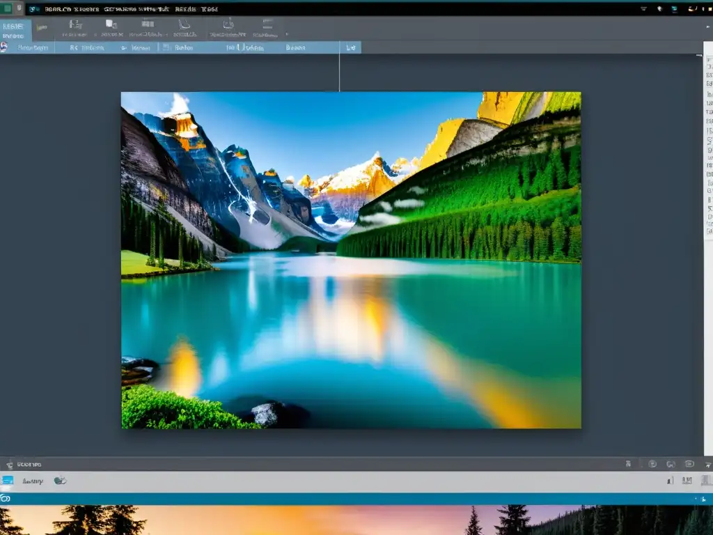 Interfaz de edición de imágenes profesional en Linux con alternativas a Photoshop en Linux