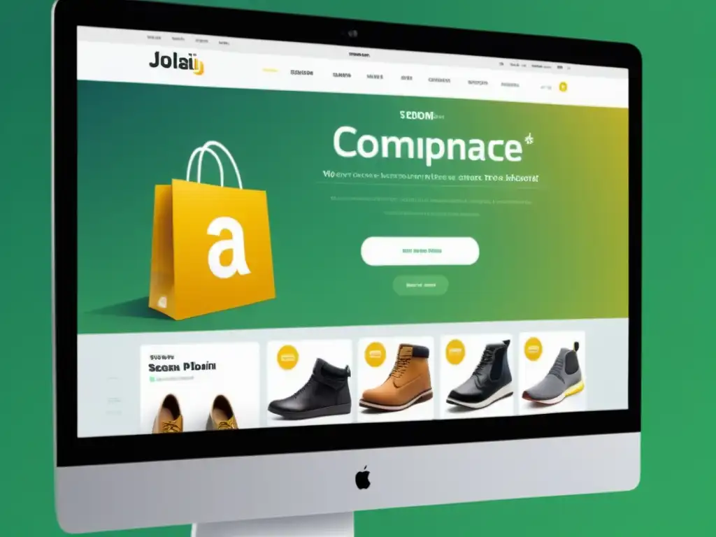 Interfaz elegante de plataforma ecommerce de código abierto con diseño personalizable y opciones flexibles