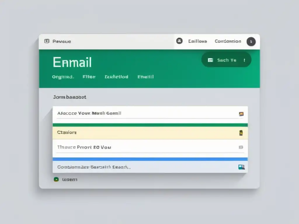 Interfaz de email de código abierto innovadora, con diseño moderno y herramientas avanzadas para la gestión eficiente de correos electrónicos
