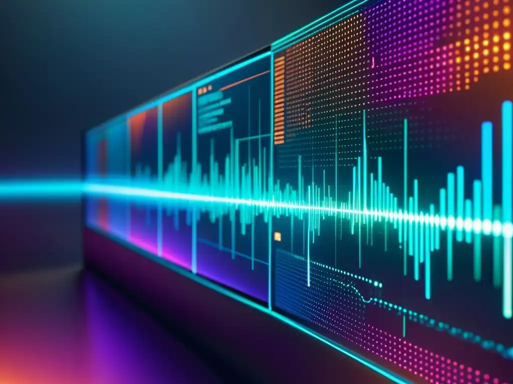 Una interfaz de firewall moderna y sofisticada con circuitos digitales brillantes y datos en movimiento