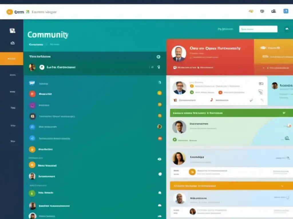 Interfaz de foro online moderna y vibrante para crear foros de discusión open source