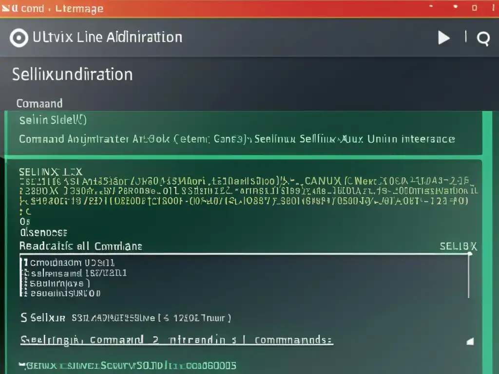 Interfaz de línea de comandos con configuración y administración de SELinux