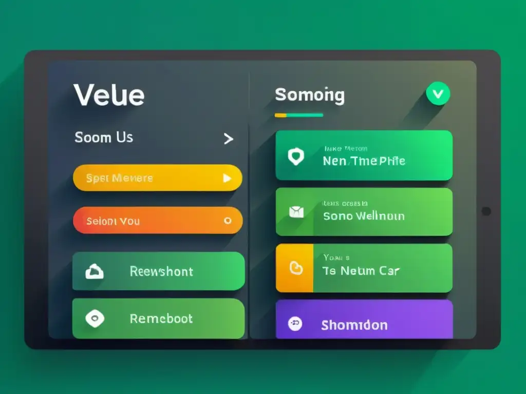 Interfaz moderna con diseño Vuetify: profesional y elegante Interfaz moderna con Vuetify para Vue