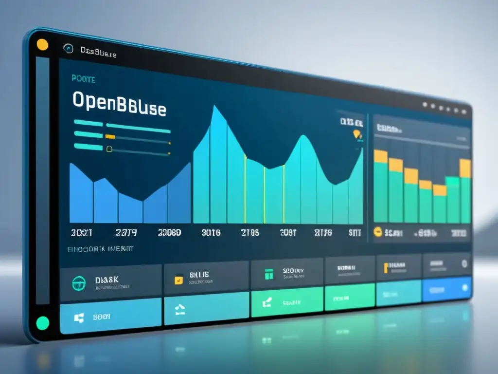 Interfaz moderna de gestión de bases de datos open source con visualizaciones dinámicas