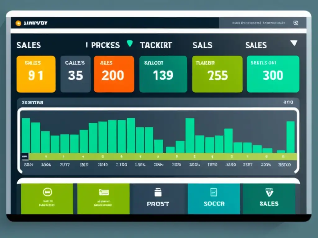 Interfaz moderna de comercio electrónico con automatización de procesos de venta