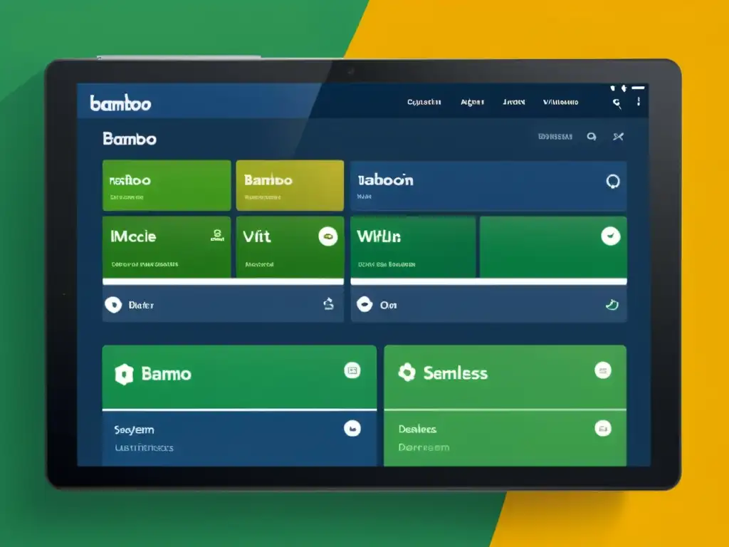 Interfaz moderna de Bamboo integración continua Atlassian: Dashboard vibrante, eficiencia y sofisticación tecnológica