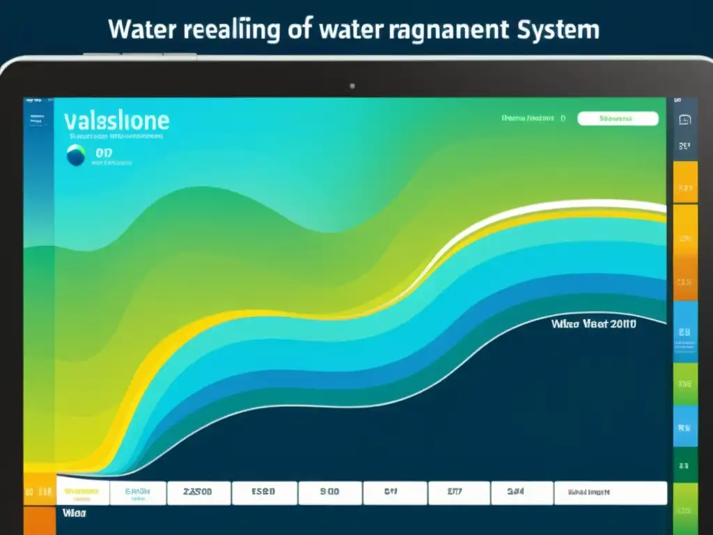 Interfaz moderna de gestión eficiente del agua en software de código abierto, con visualización de datos en tiempo real y diseño intuitivo