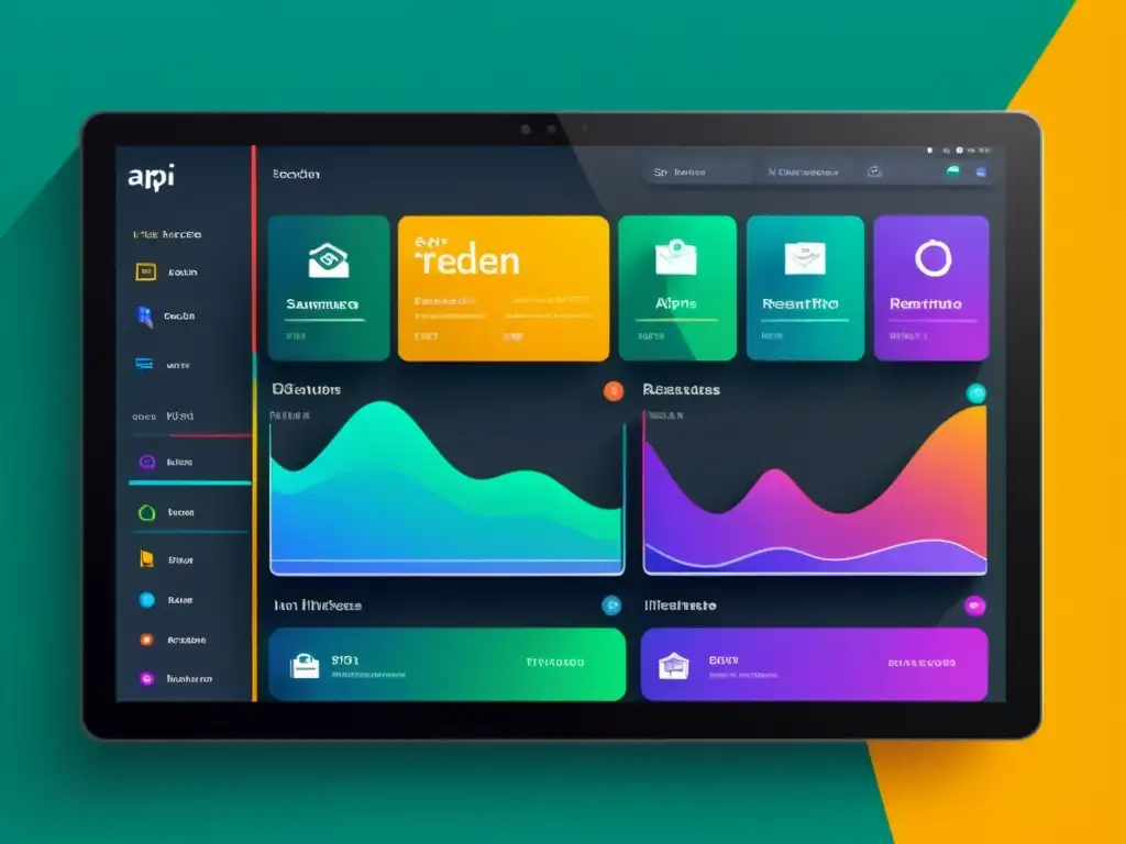 Interfaz moderna y eficiente con API RESTful, navegación responsive y gráficos interactivos