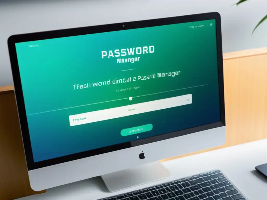 Interfaz moderna y segura de gestor de contraseñas