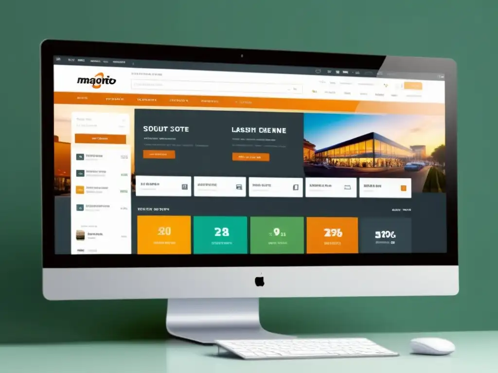 Interfaz moderna de tienda online con Magento para empresas éxito en software de código abierto