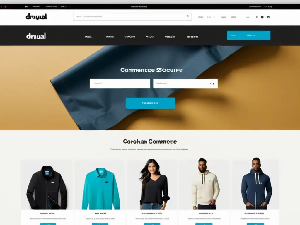 Interfaz moderna de tienda online con Drupal Commerce