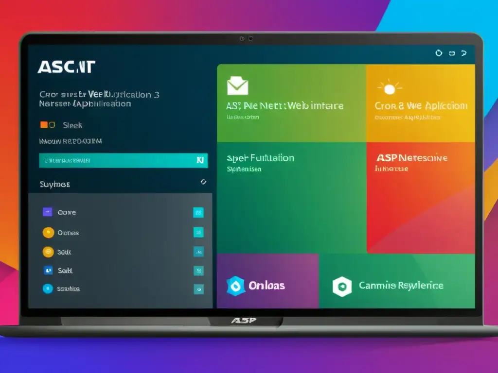 Interfaz moderna de aplicación web ASP