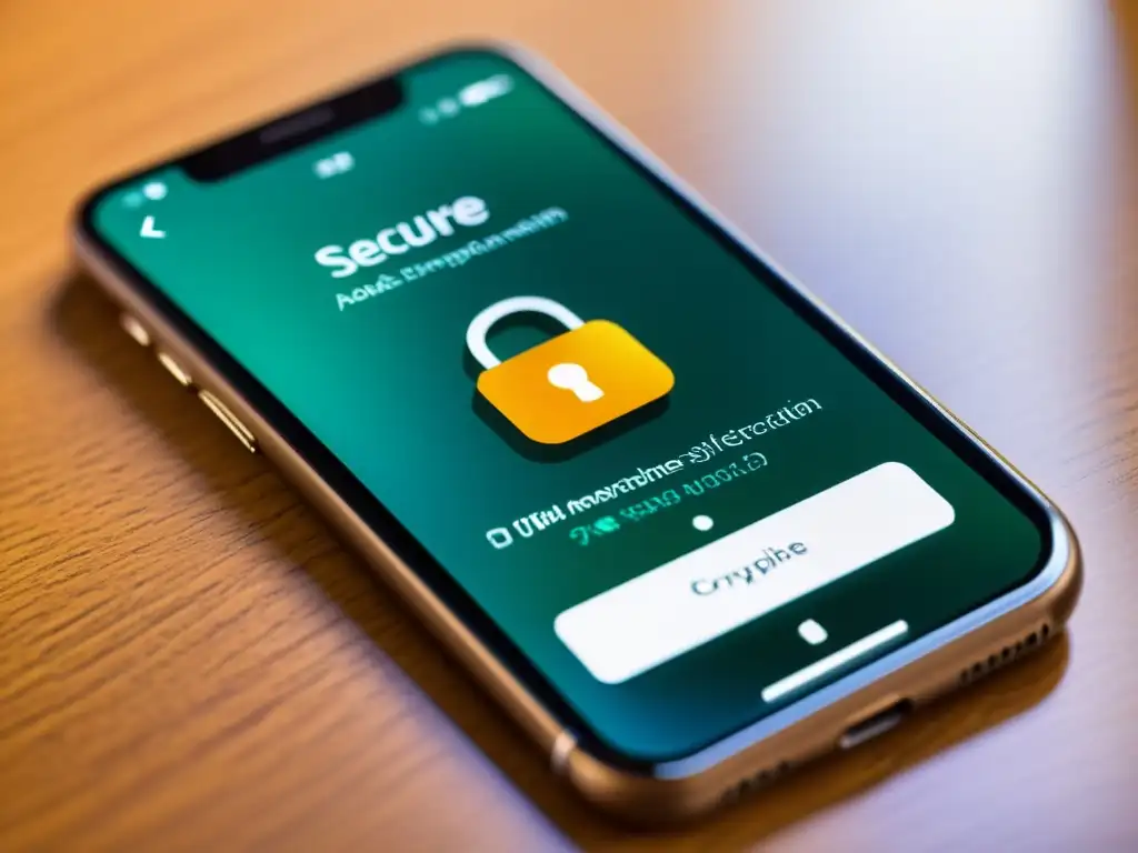 Interfaz de aplicación móvil con criptografía de código abierto integrada para una seguridad robusta y una experiencia de usuario mejorada