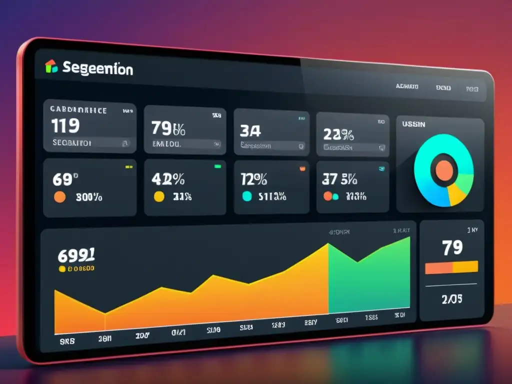 Interfaz de panel de control moderno y detallado en 8K para software de código abierto