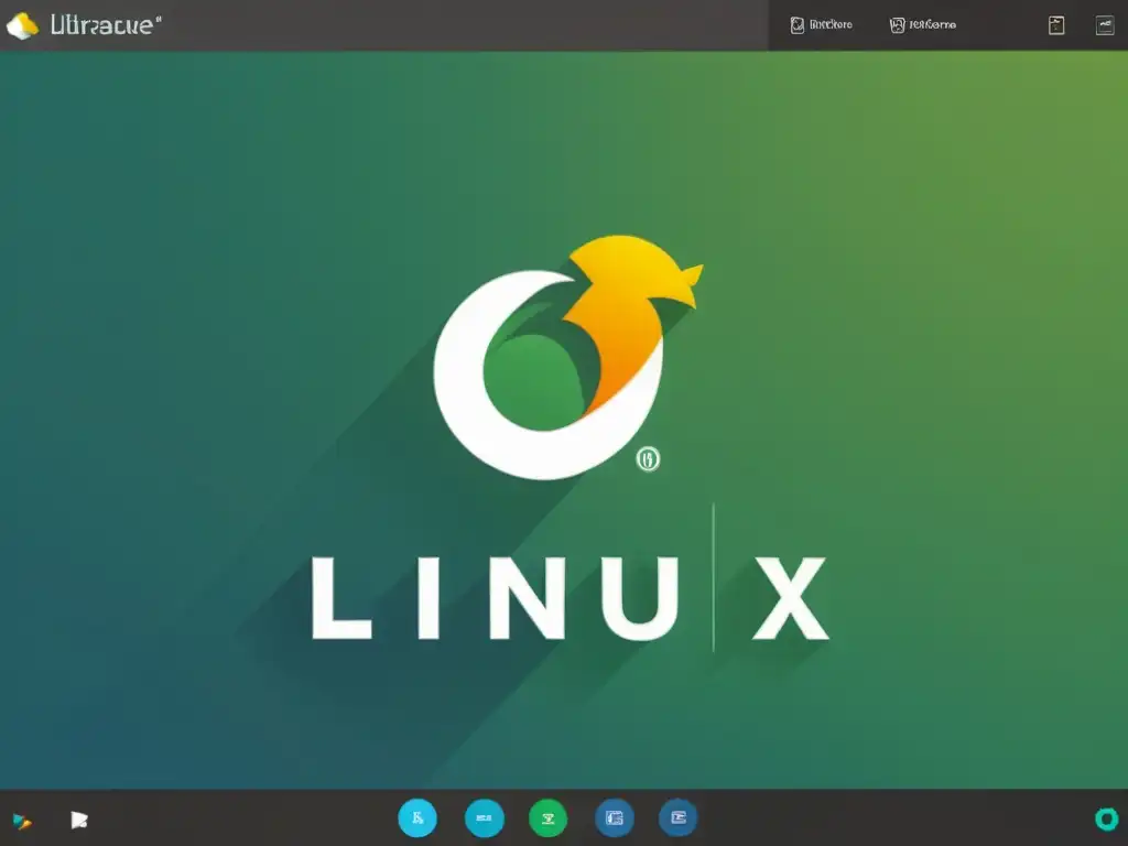 Interfaz de personalización de distro Linux código abierto con diseño moderno y herramientas de código avanzadas, mostrando sofisticación e innovación