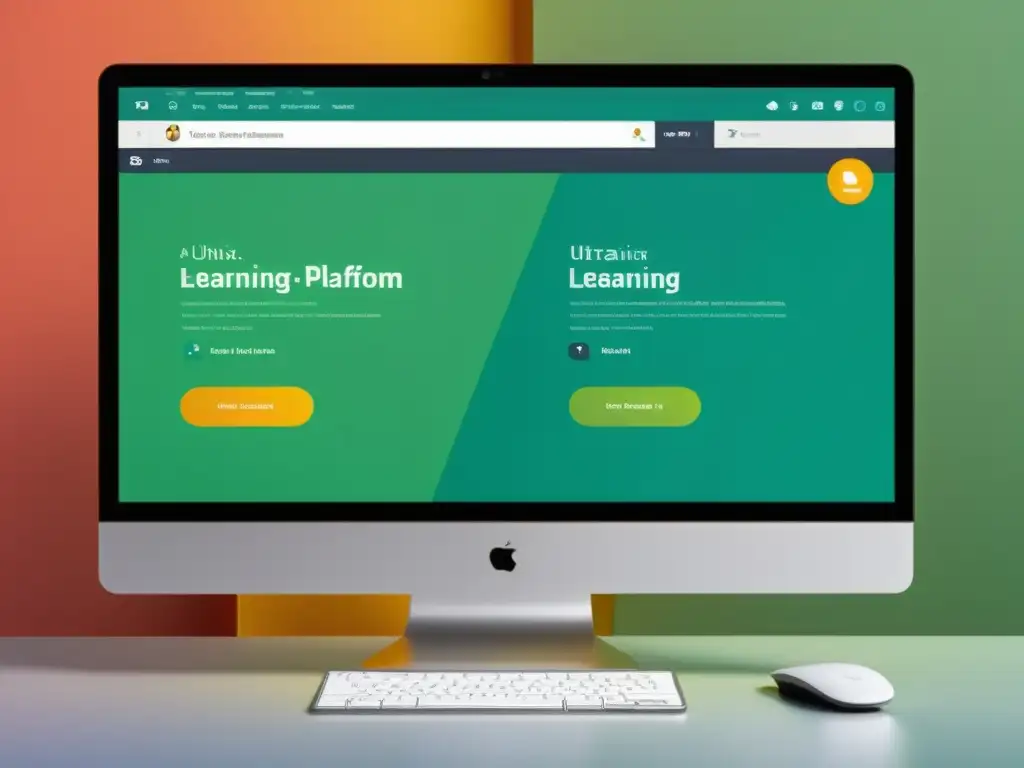 Interfaz de plataforma de eLearning en Linux: moderna, dinámica y profesional