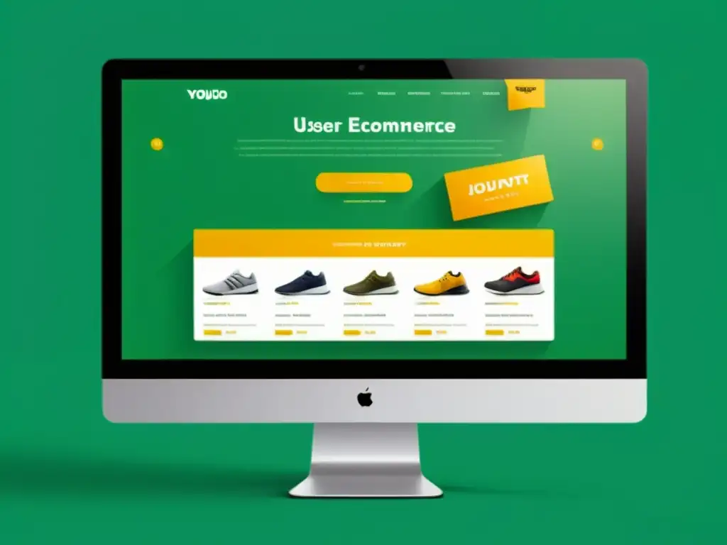 Interfaz de sitio web moderna y amigable para el usuario, optimizada para mejorar la experiencia de usuario en el ecommerce de código abierto