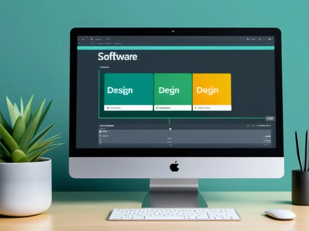 Una interfaz de software gráfico profesional de código abierto con herramientas potentes y diseño moderno, ideal para diseño digital