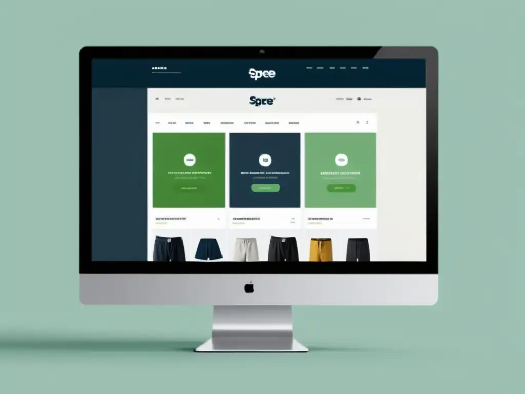 Interfaz de tienda online con Spree Commerce, destacando personalización y escalabilidad