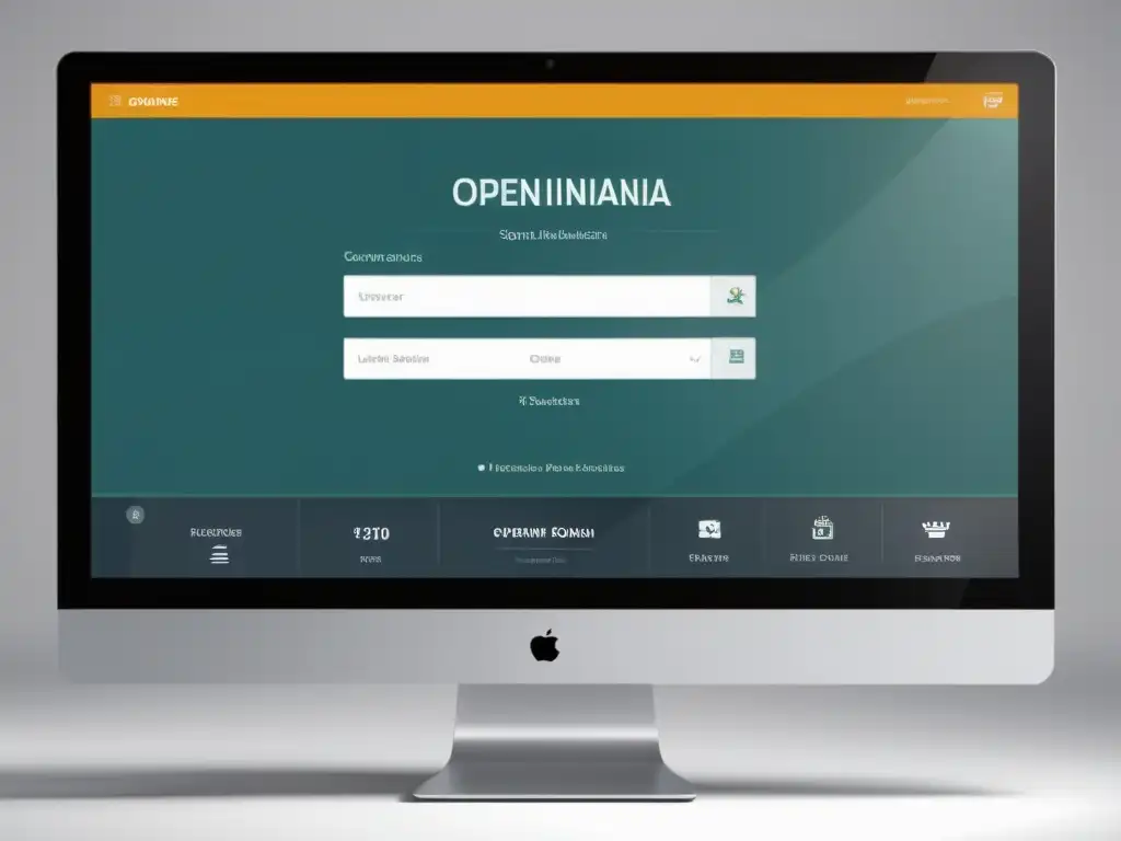 Interfaz de usuario de OpenIndiana, moderna y amigable, con diseño profesional y funcional