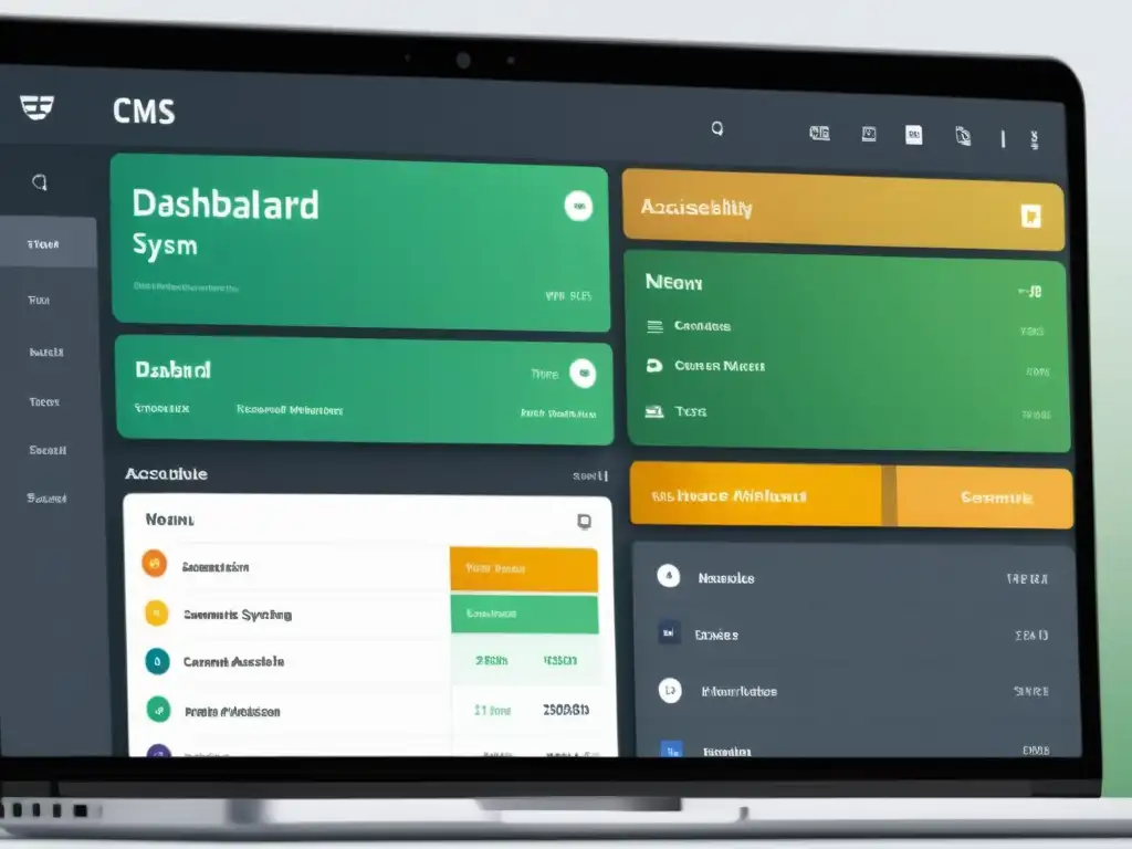 Interfaz web moderna y accesible en un CMS de código abierto, con herramientas de accesibilidad integradas