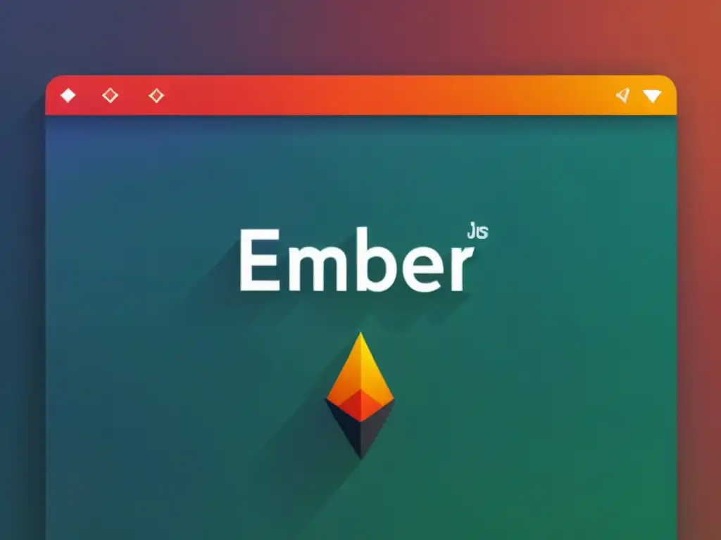 Interfaz web moderna con código Ember